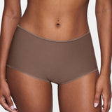 Women's Stretchy Mid Waist Boy Shorts 3 Pack White (3pack)