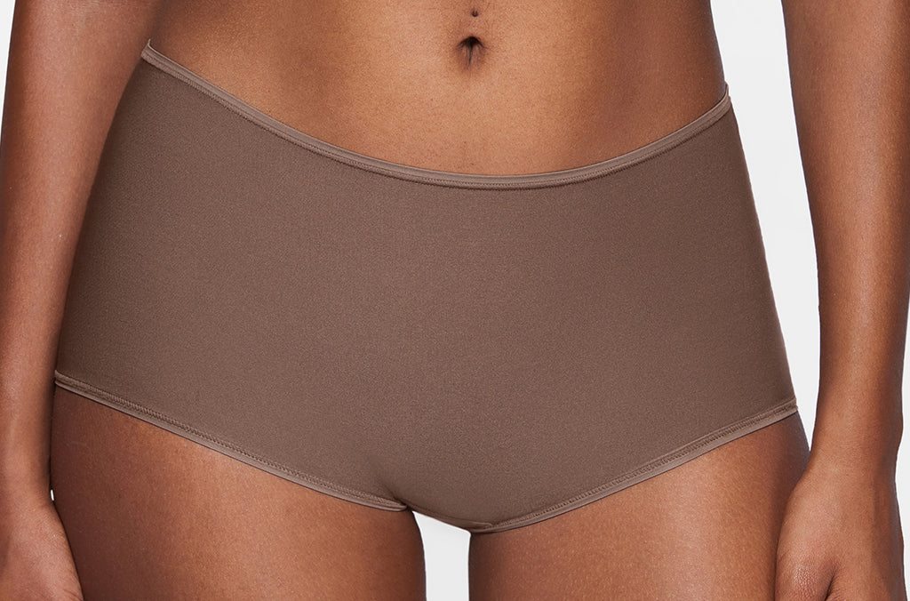 Women's Stretchy Mid Waist Boy Shorts 3 Pack White (3pack)