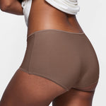Women's Stretchy Mid Waist Boy Shorts 3 Pack White (3pack)