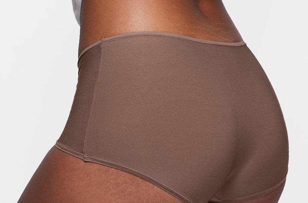Women's Stretchy Mid Waist Boy Shorts 3 Pack White (3pack)
