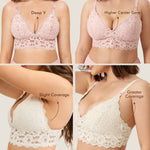 Women's More Coverage Lace Nursing Bralette Gentle Rose @model_info:MoreCoverage