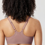 DELIMIRA Women's Front Closure Unlined Bra Mochaccino