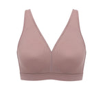 Women's Full Coverage Wireless Unlined Bra Mochaccino