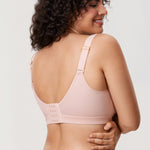Women's Full Coverage Wireless Unlined Bra Gentle Rose