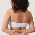 Women's Supportive Unlined Strapless Bra White