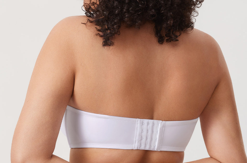 Women's Supportive Unlined Strapless Bra White