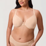 Women's Vintage Lace Racerback Bra Beige