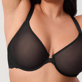 Women's Vintage Lace Racerback Bra Black