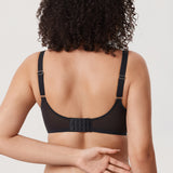 Women's Sheer Mesh Full Coverage Bra Black