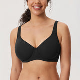 Women's Everyday Full Coverage Underwire Bra Black @model_info:E1