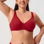 Women's Everyday Full Coverage Underwire Bra Dark Red @model_info:ES1