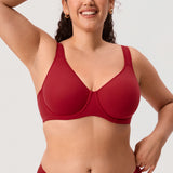 Women's Everyday Full Coverage Underwire Bra Dark Red @model_info:ES1