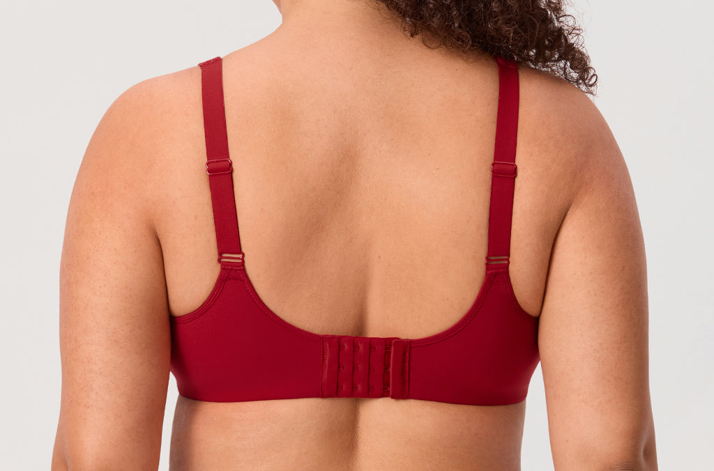 Women's Everyday Full Coverage Underwire Bra Dark Red @model_info:ES2