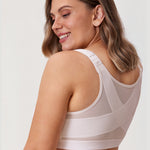 Women's X-shaped Back Posture Bra Coconut White
