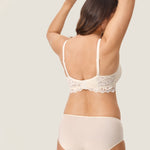 Women's Supportive Lace Nursing Bralette Ivory @model_info:nursing